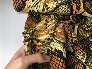 Viscosejersey - skønt slangeskind